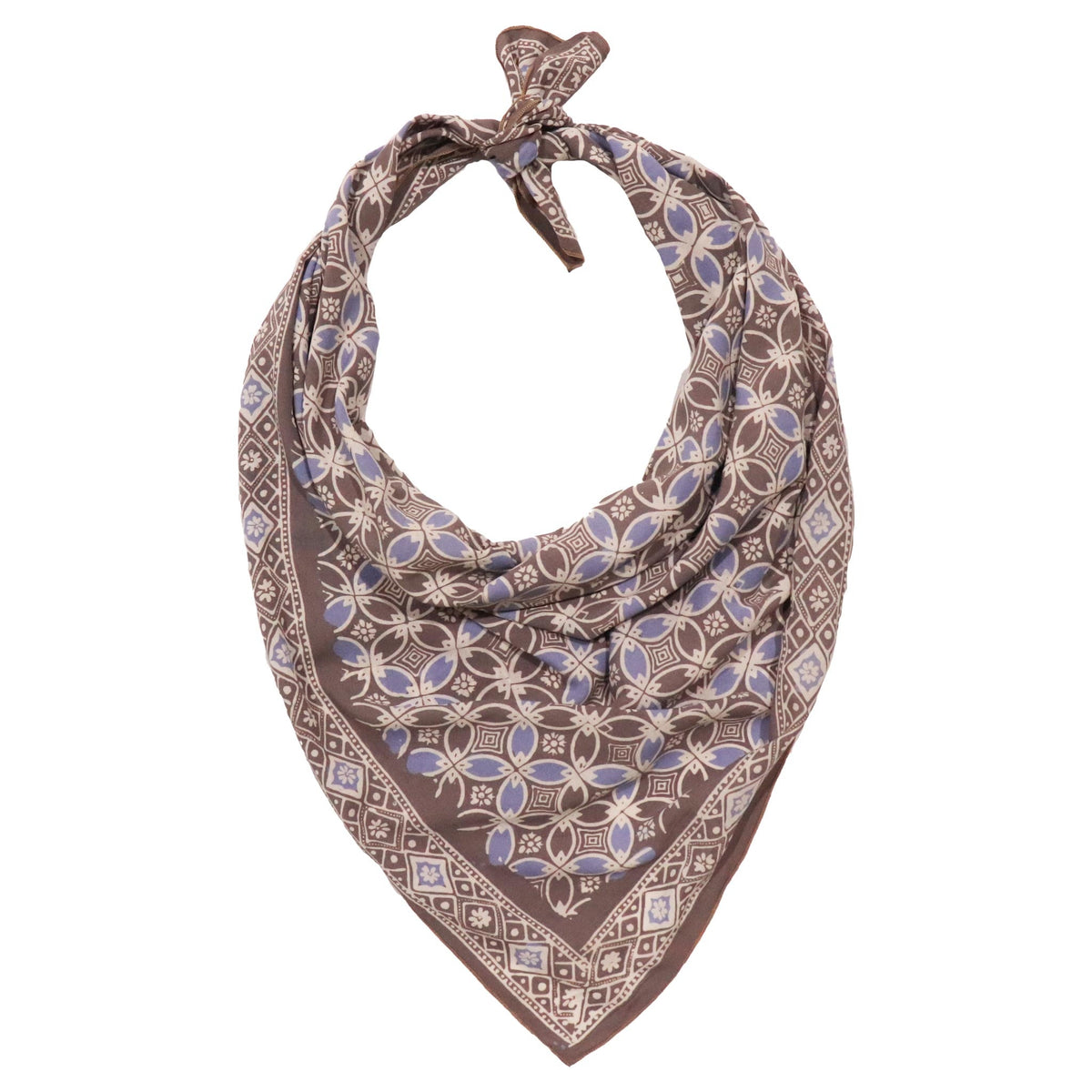 Large 39" Hand Dyed Batik Bandana Charcoal Gray, Size XL Scarf, Oversized
