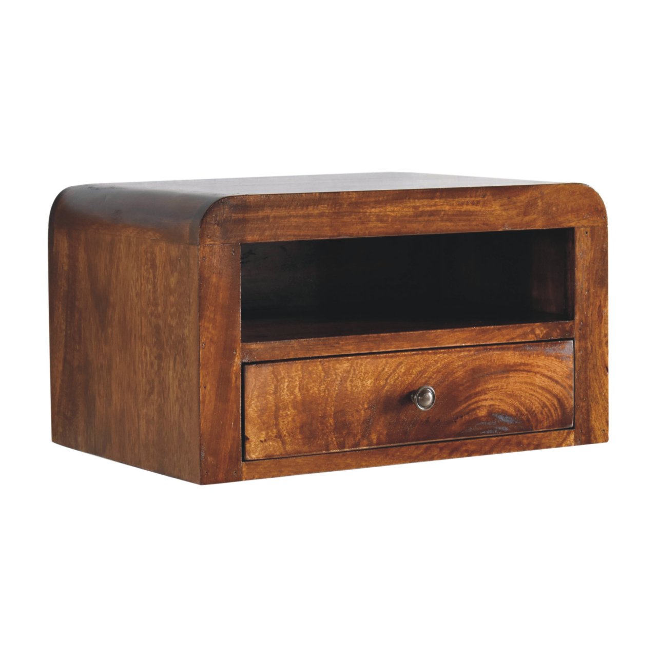 Chunky Chestnut Floating Bedside Table