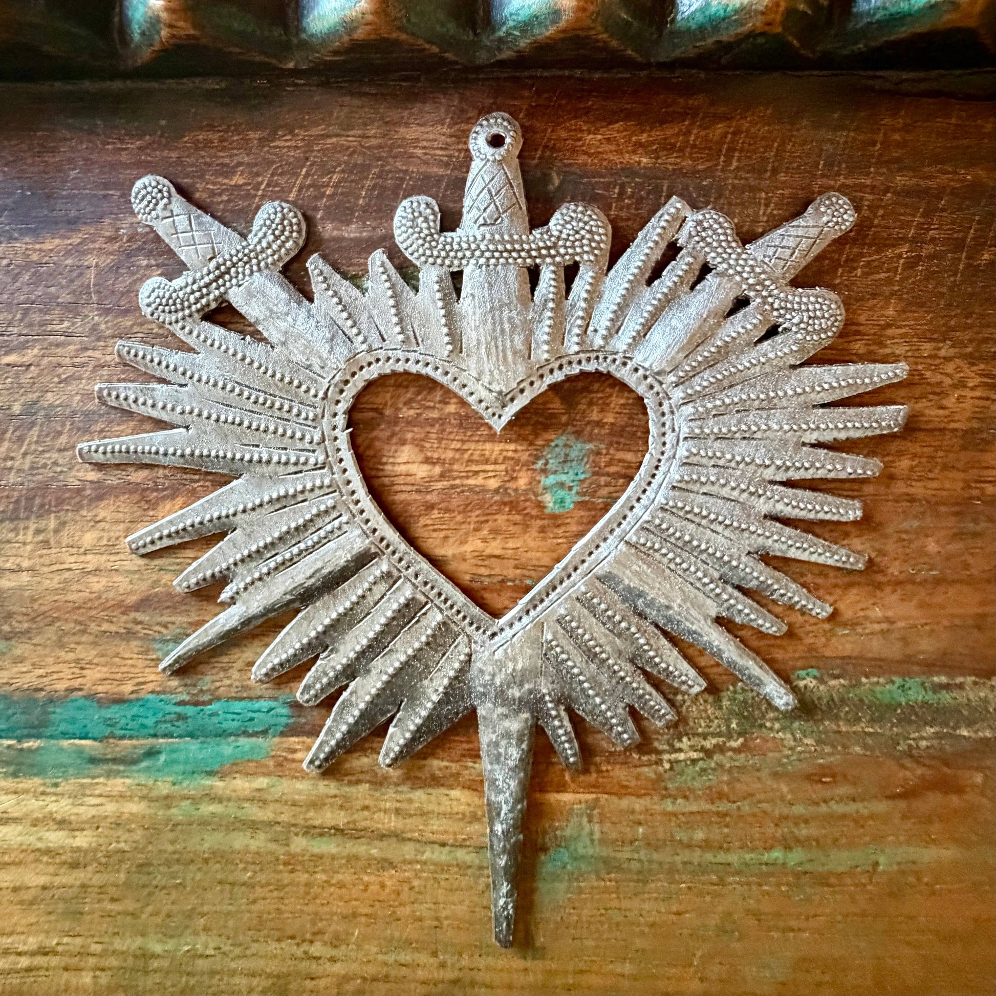 Haiti Sacred Heart Wall Art Crossed Swords Fair Trade Metal