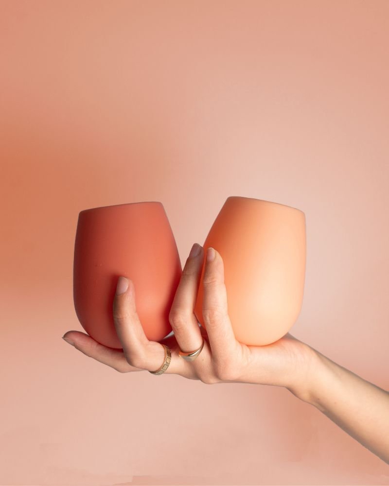 terra + peach | fegg | silicone unbreakable glasses