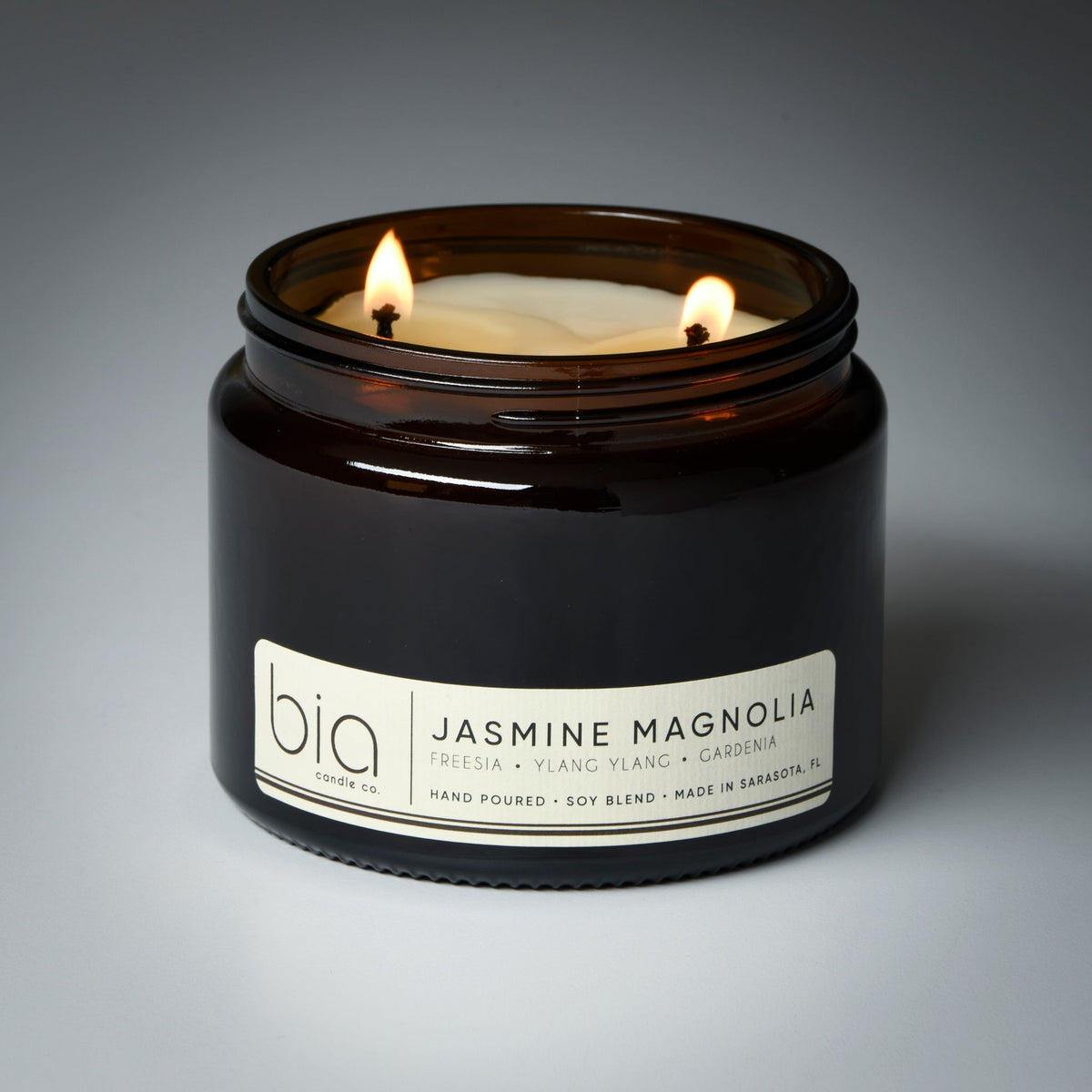 Jasmine Magnolia Soy Blend Candle — Gardenia, Ylang Ylang & Musk