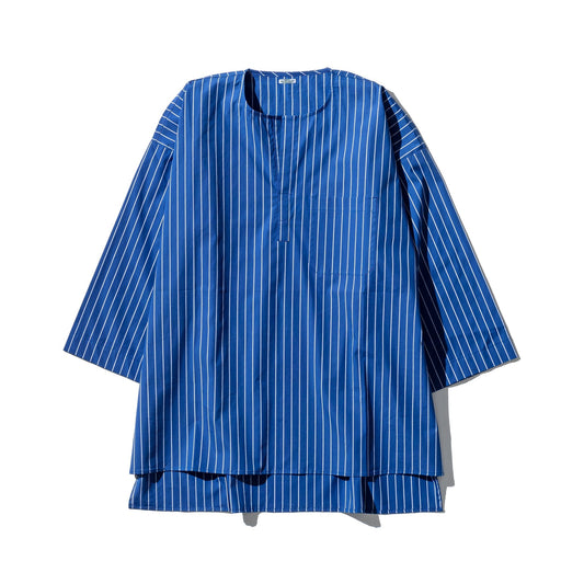 Cotton Crew Neck Stripe Shirt