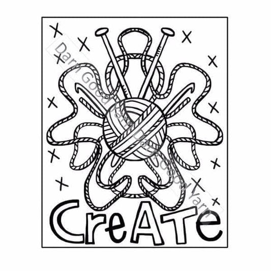 Darn Good Yarn Relaxation Coloring Book