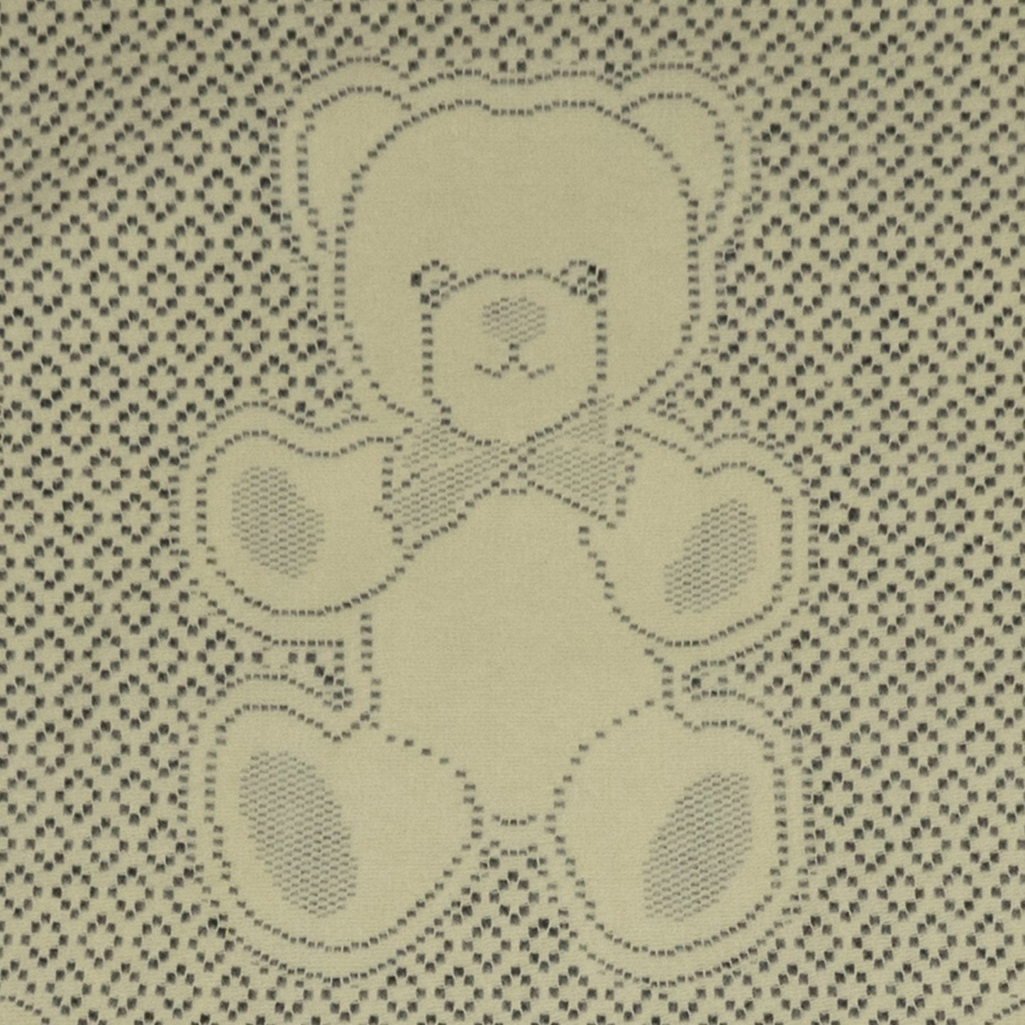 Southampton Home Lace Weave Bears & Bows Baby Blanket - Yellow