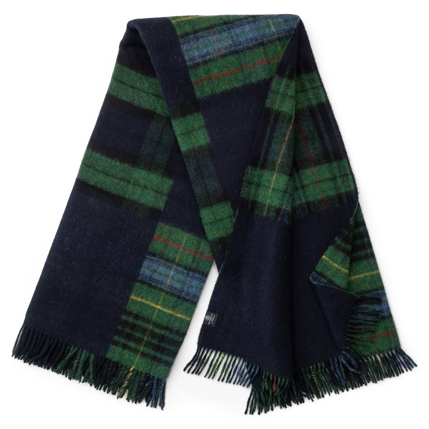 Highland Tweeds Double Cloth Reversible Throw - Classic Patchwork