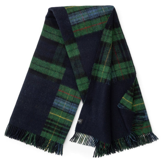 Highland Tweeds Double Cloth Reversible Throw - Classic Patchwork