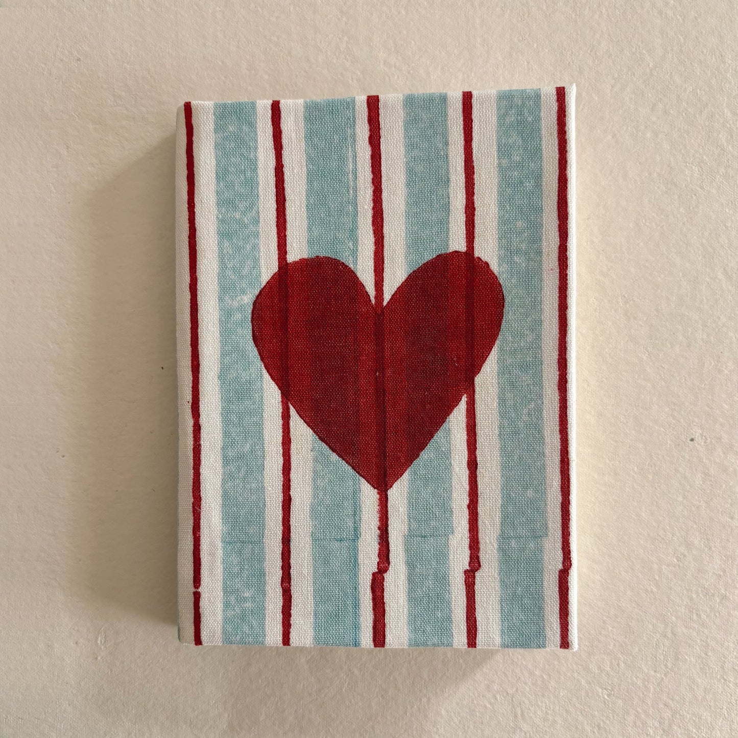 Handcrafted Sustainable A5 Diary Journal Notebook l Handmade Paper l Heart Pop