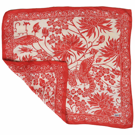 Fully Hand Drawn Batik Tulis Bandana, Lotus Blossom