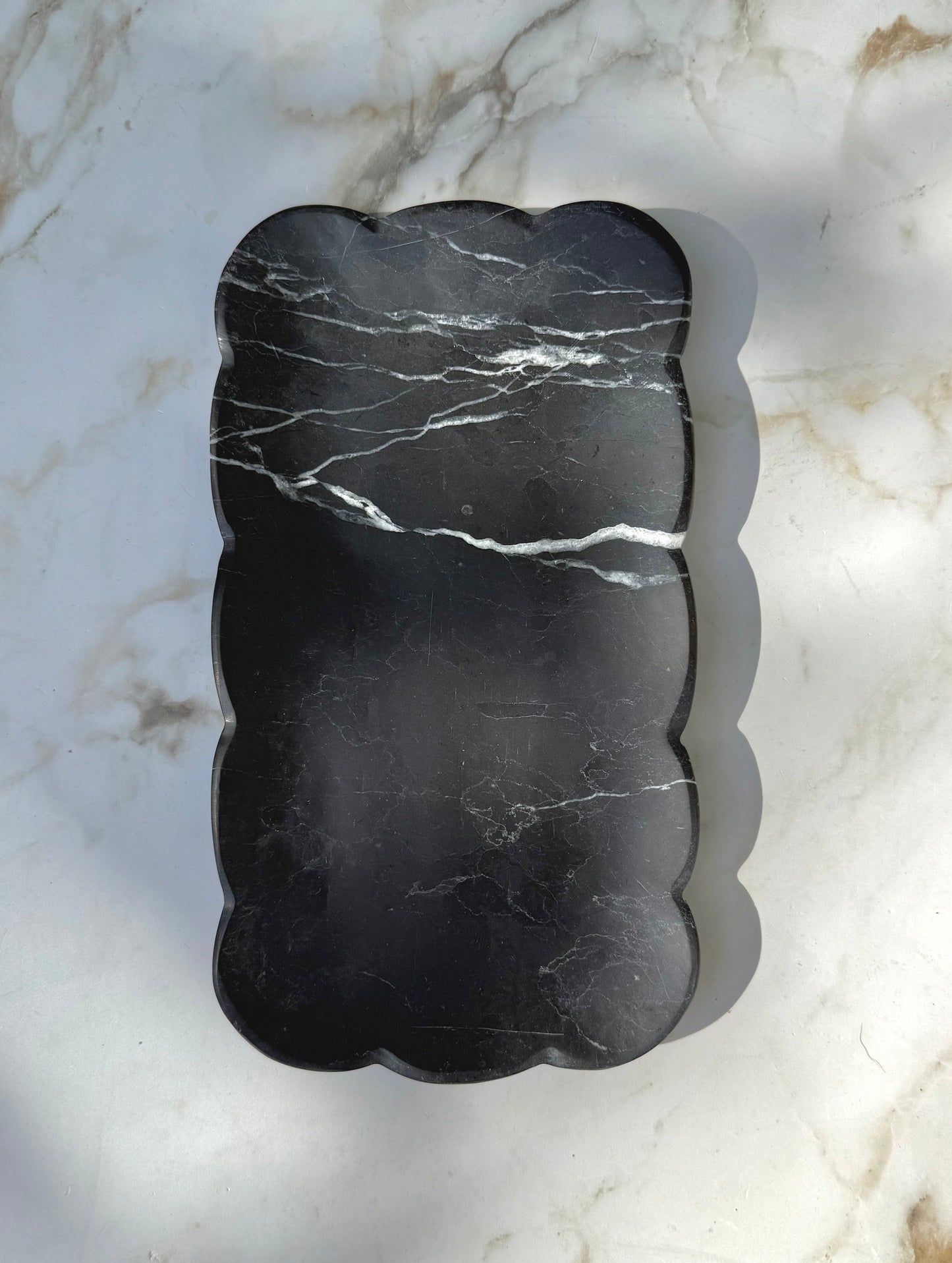 Josaphine Marble Tray - Black