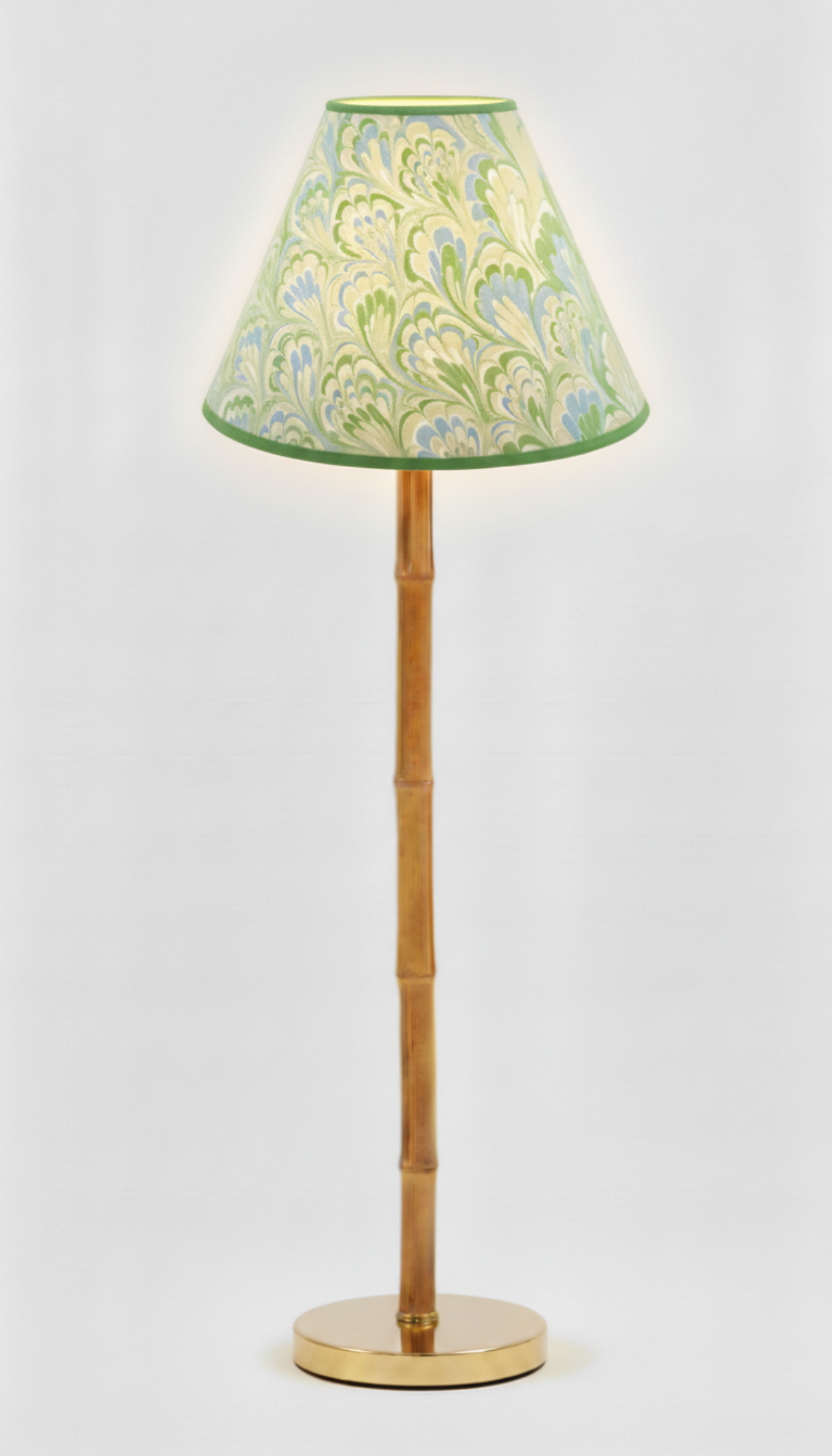 16" Empire Lampshade —  Hand-Marbled