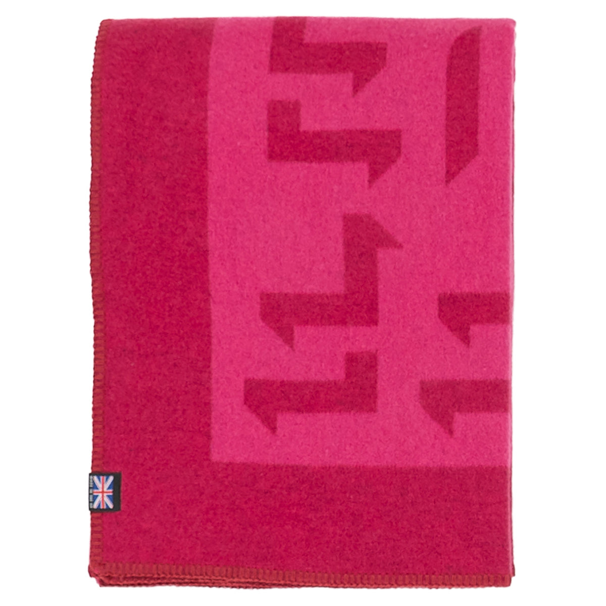 Prince of Scots Merino Wool Fleece Throw - Pink Expletive