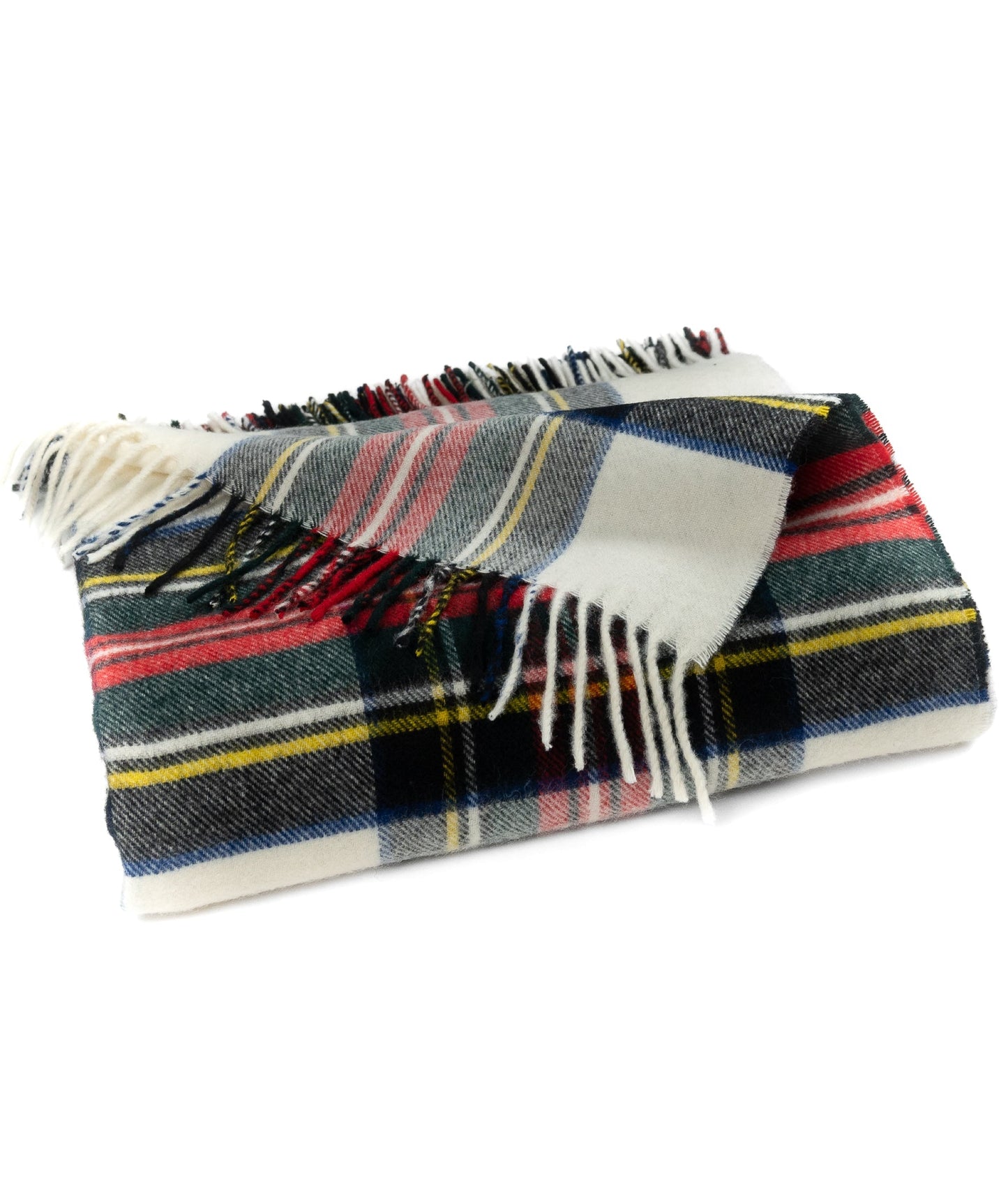 Highland Tartan Tweed Merino Wool Throw - Dress Stewart