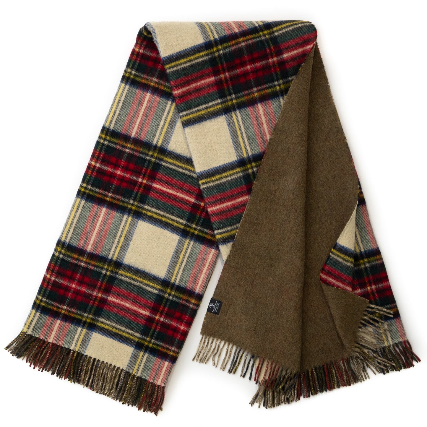 Prince of Scots Double Merino Wool Reversible Throw – Antiqued Dress Stewart Tartan