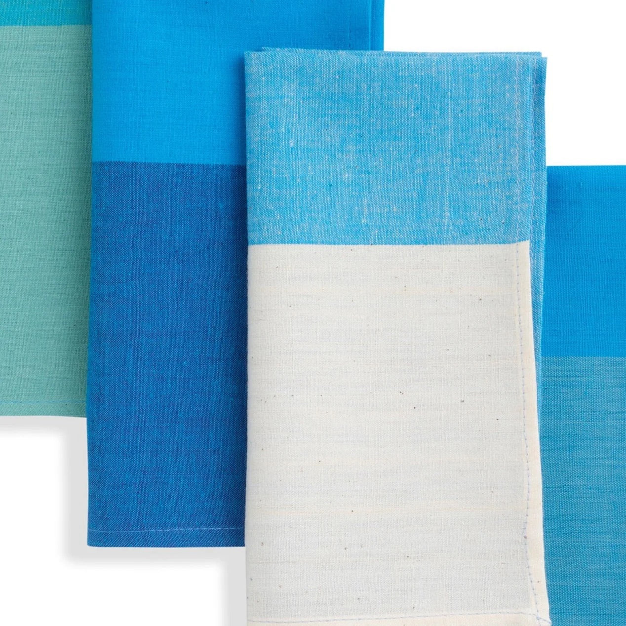 Handwoven Cotton Napkins, Set of 4 | 16" × 16" | Fair Trade | Harmonic