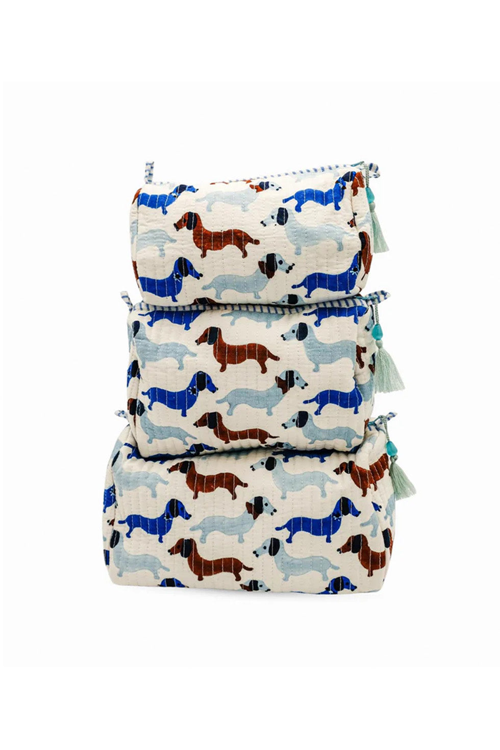 Dashing Doxies Toiletry Bag, Set of 3