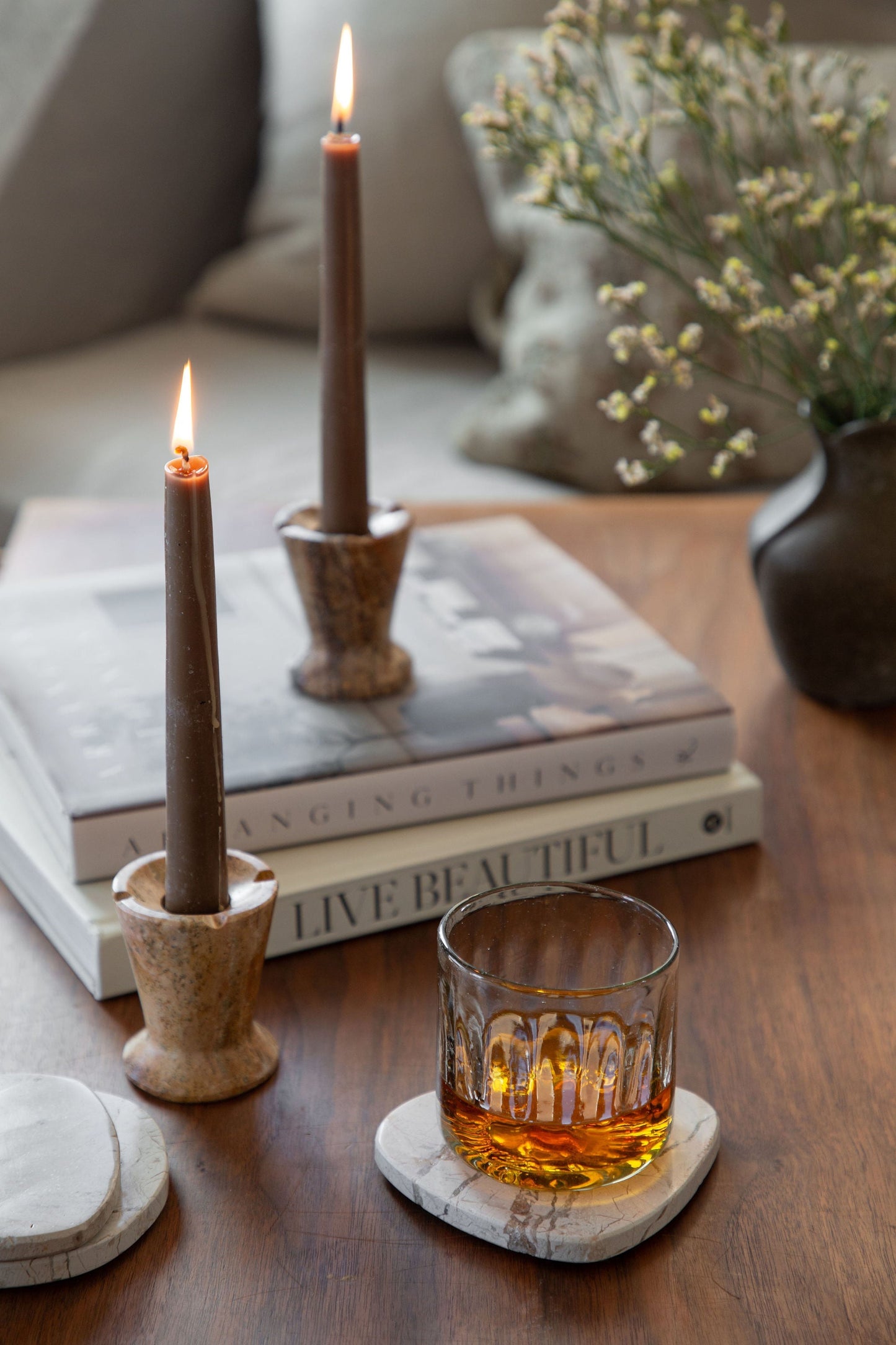 Handblown Fluted Tumbler, Set of 2