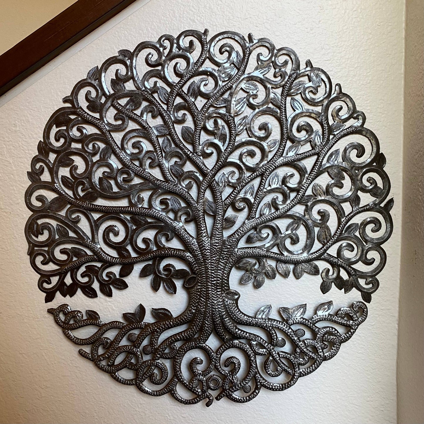23" Haitian Metal Elegance Tree of Life,  Wall Decor