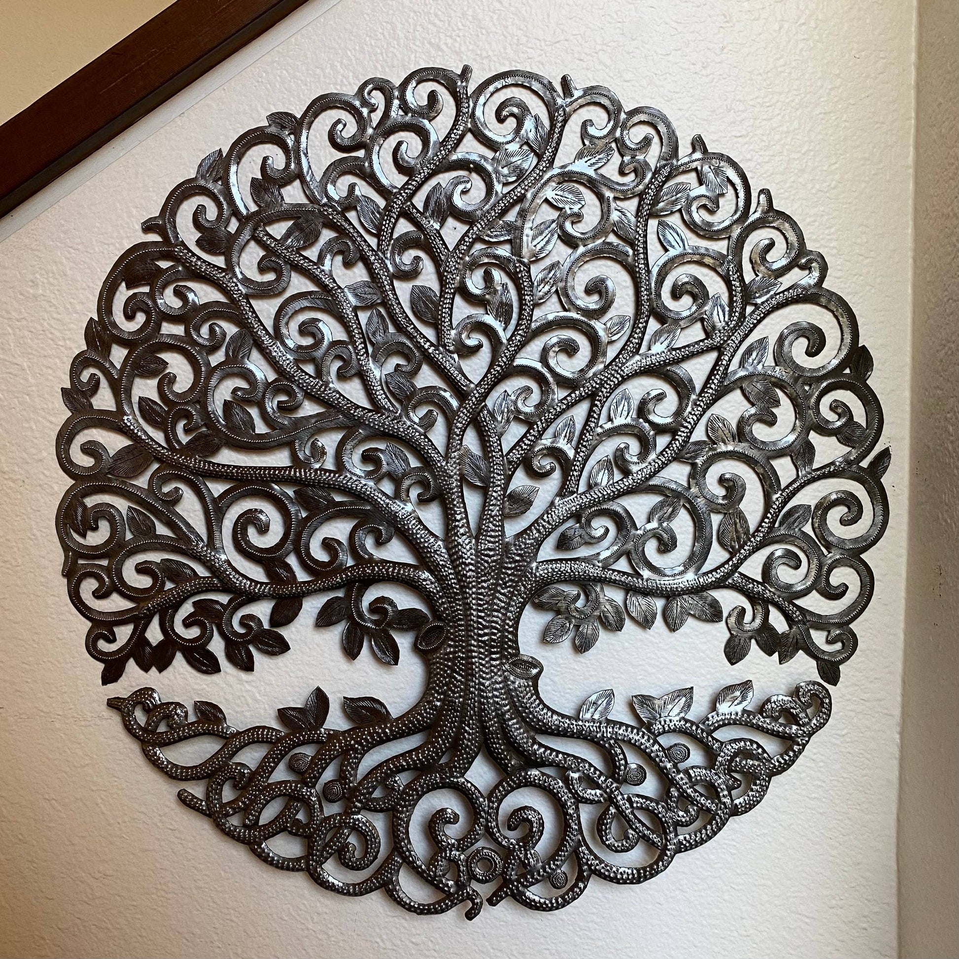 23" Haitian Metal Elegance Tree of Life,  Wall Decor
