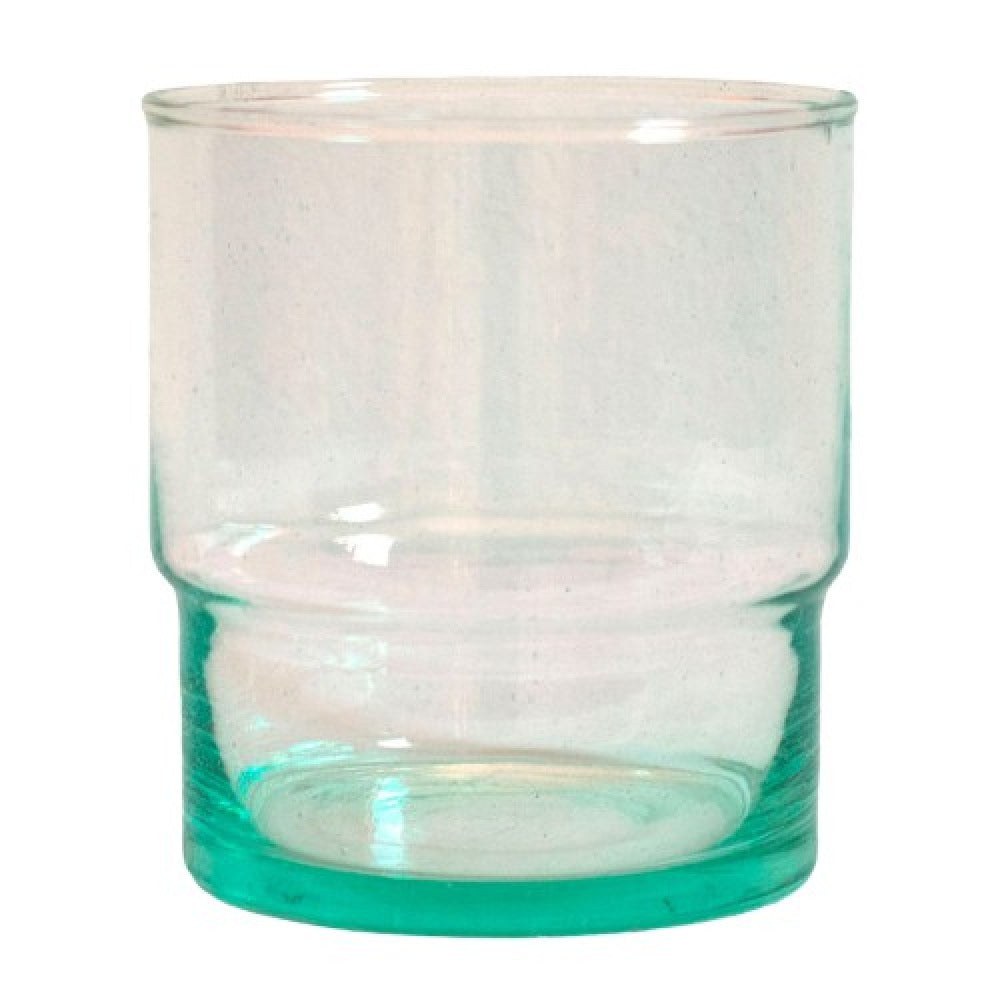 Moroccan Handblown Column Glasses | Set of Two