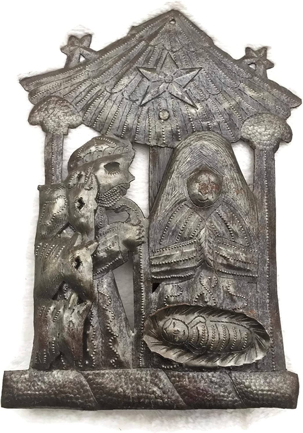 Handmade Haitian Nativity with Stand – Fair Trade Recycled