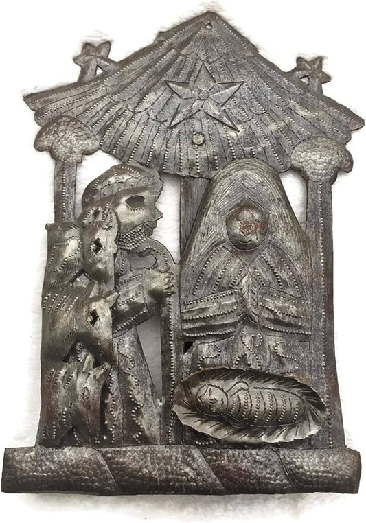 Handmade Haitian Nativity with Stand – Fair Trade Recycled