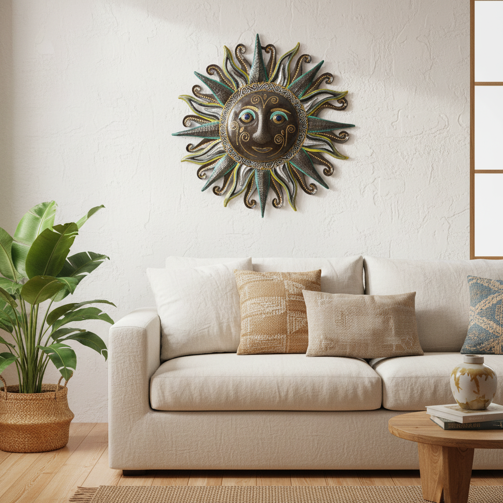 Painted Polar Sun Face