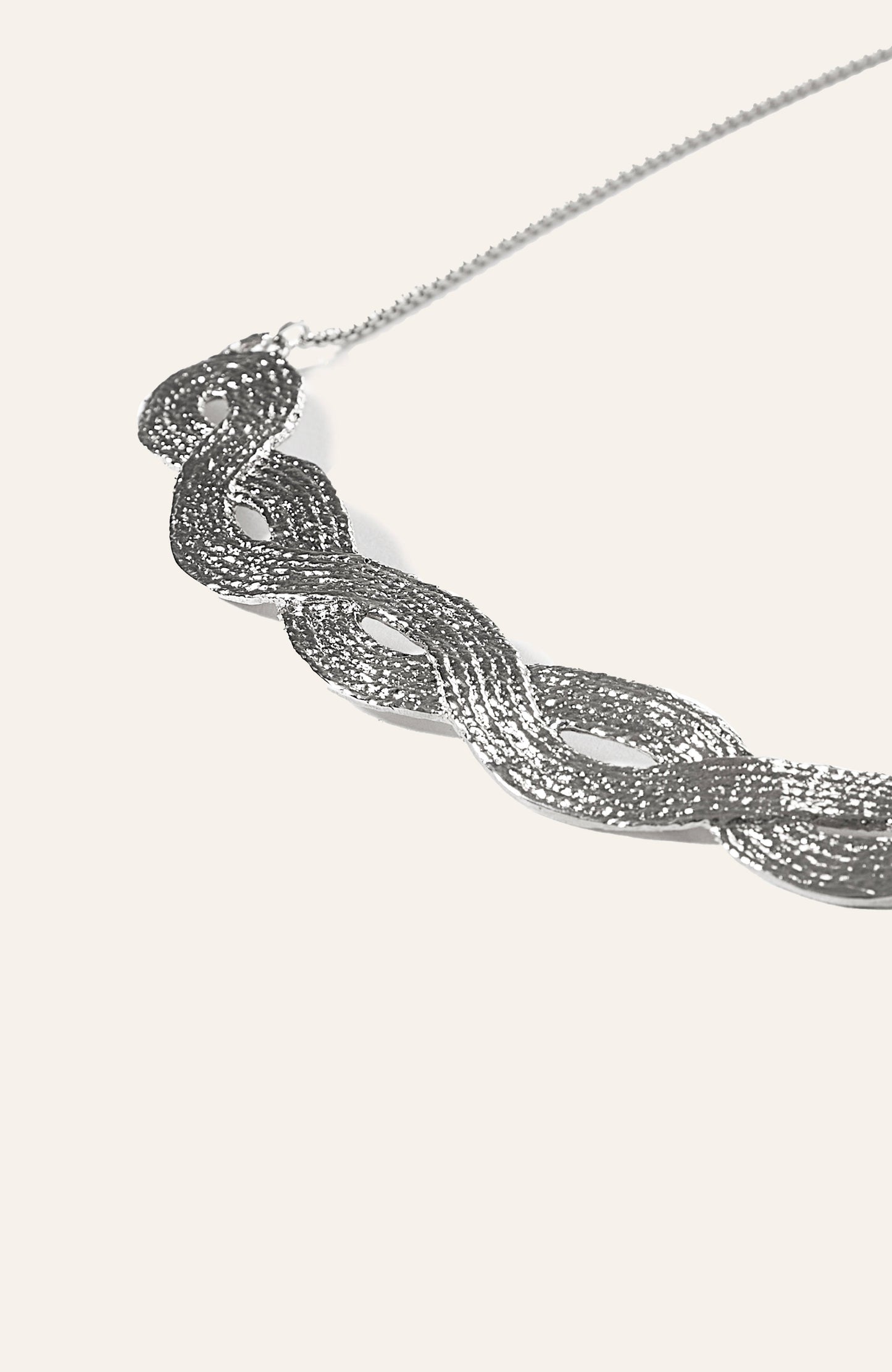 Braid Pendant- 14K Gold Plate