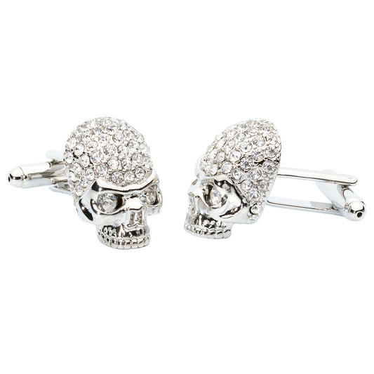 Crystal Skull Cufflinks