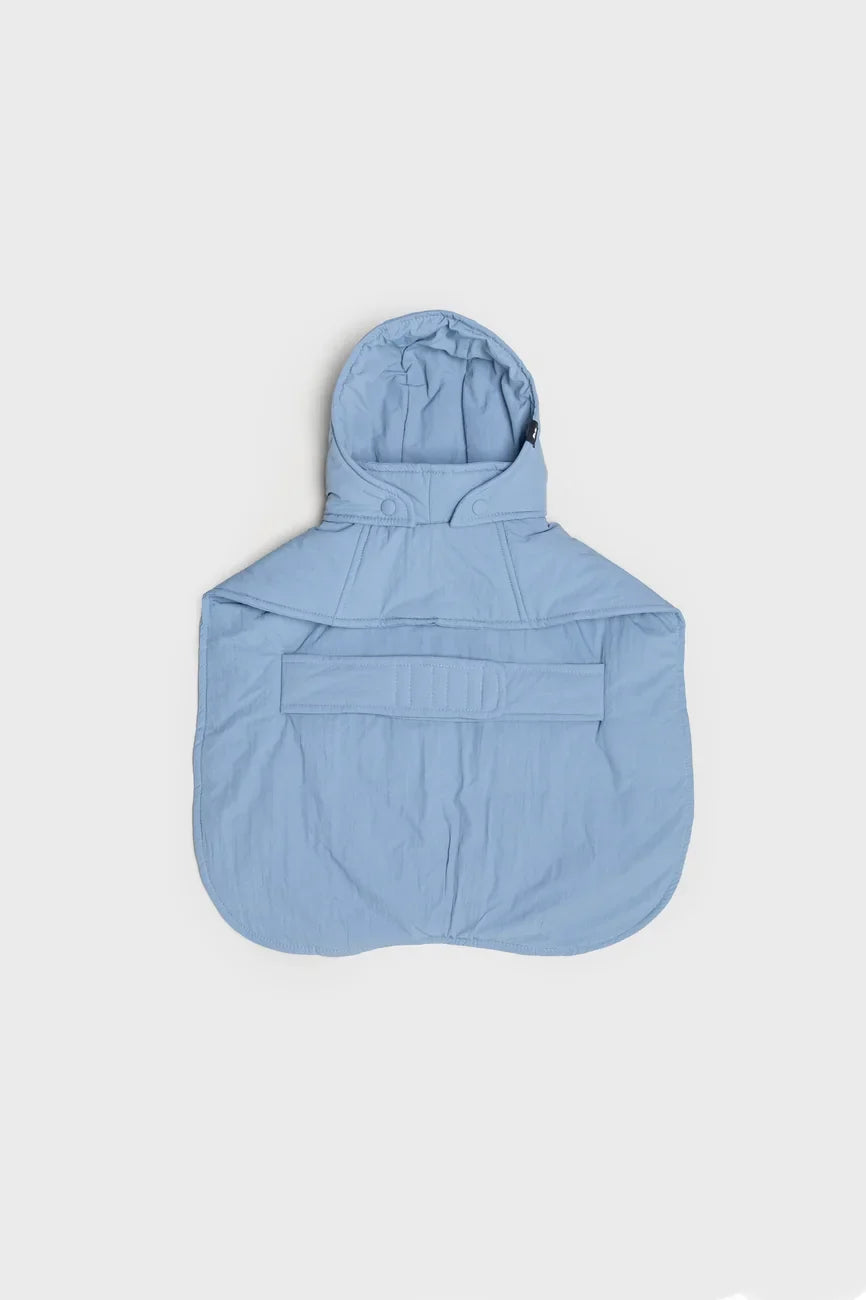 Sky blue vegan dog hoodie made from recycled materials with adjustable hood and secure fit design. - The New Orchard - Sky Blue / 2XS