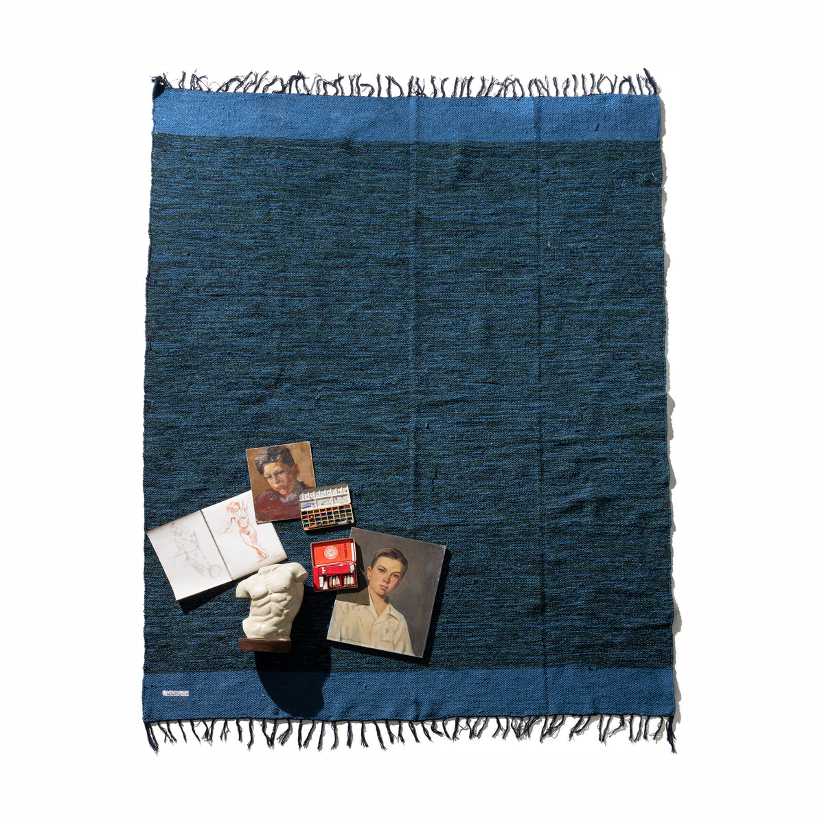 Handloomed Recycled Yarn Rug