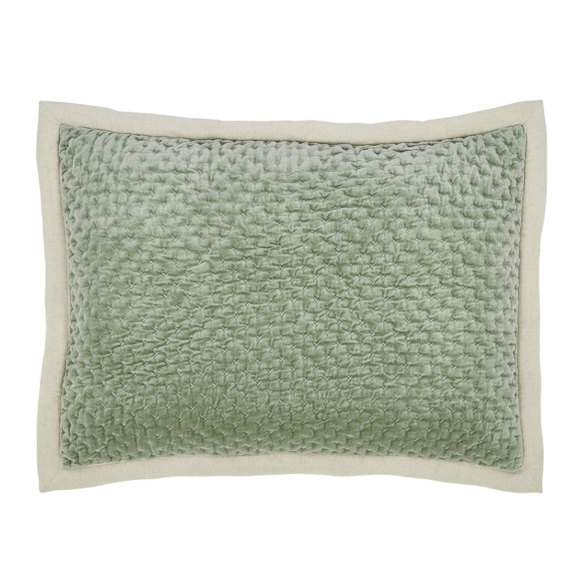 Maui Cross Stitch Velvet Quilt Sham