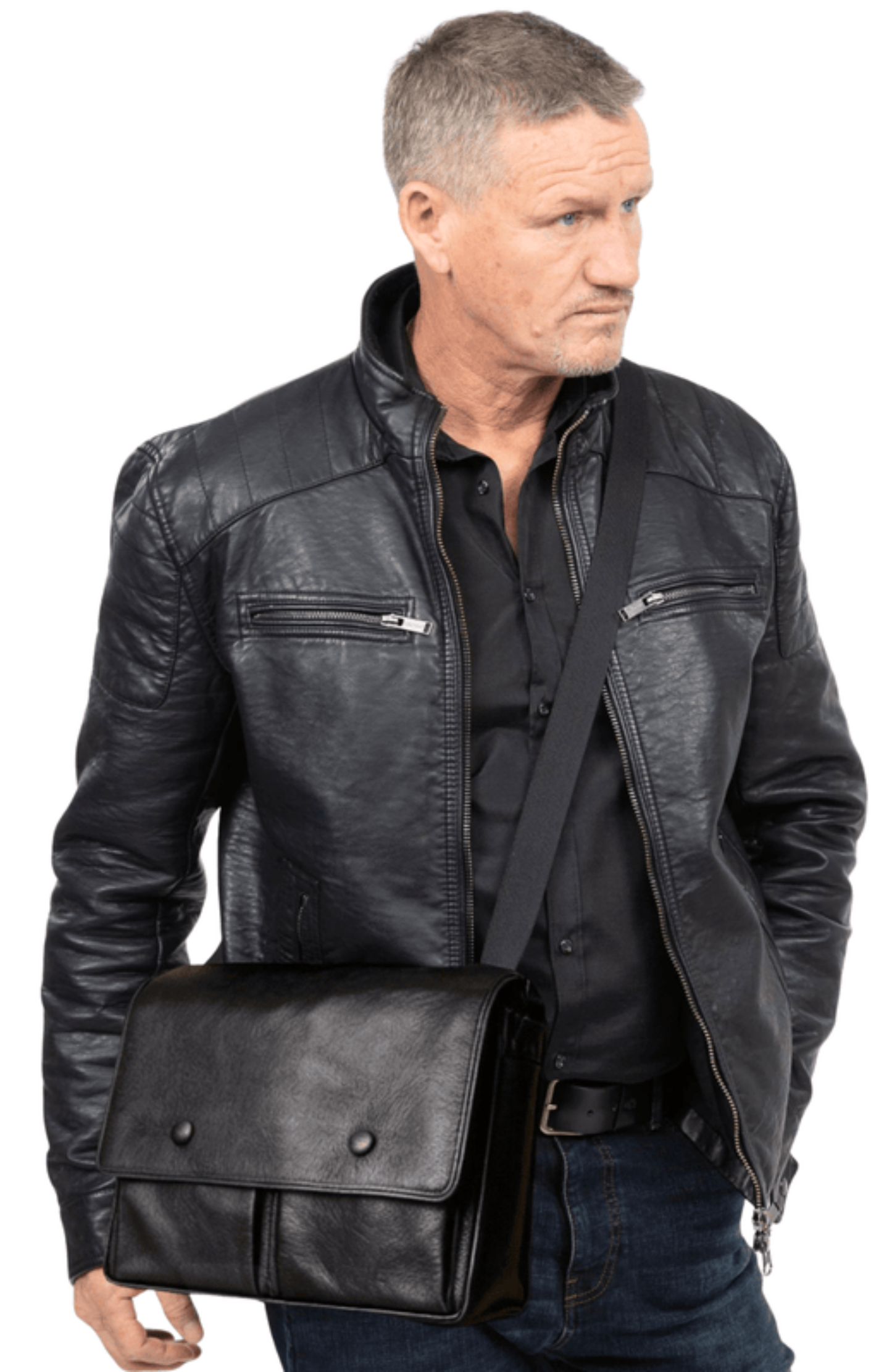 Leather Messenger Bag