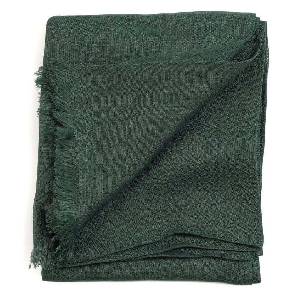 Hand Woven Linen Silk Blend Scarf