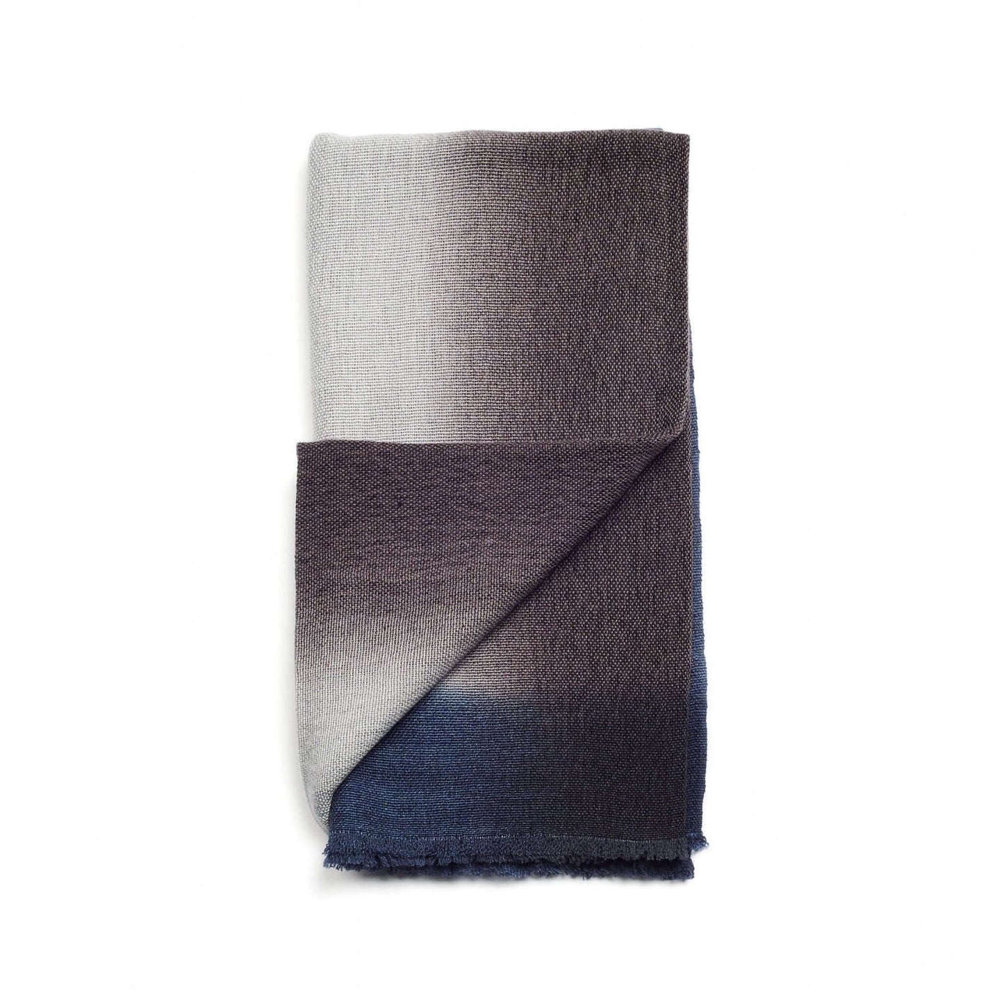 Simply Taupe Brown Gray Hand Spun Merino Handloom Throw