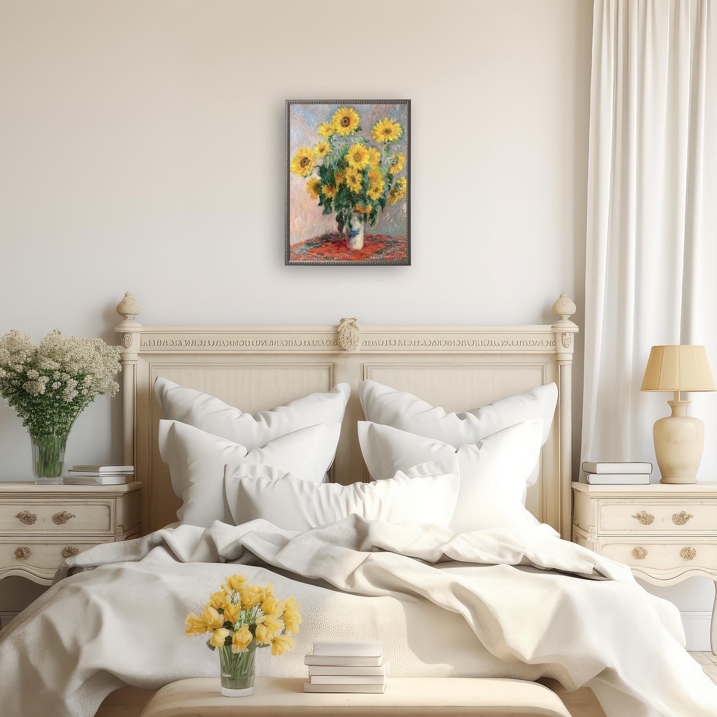 Vintage Floral Oil Reproduction