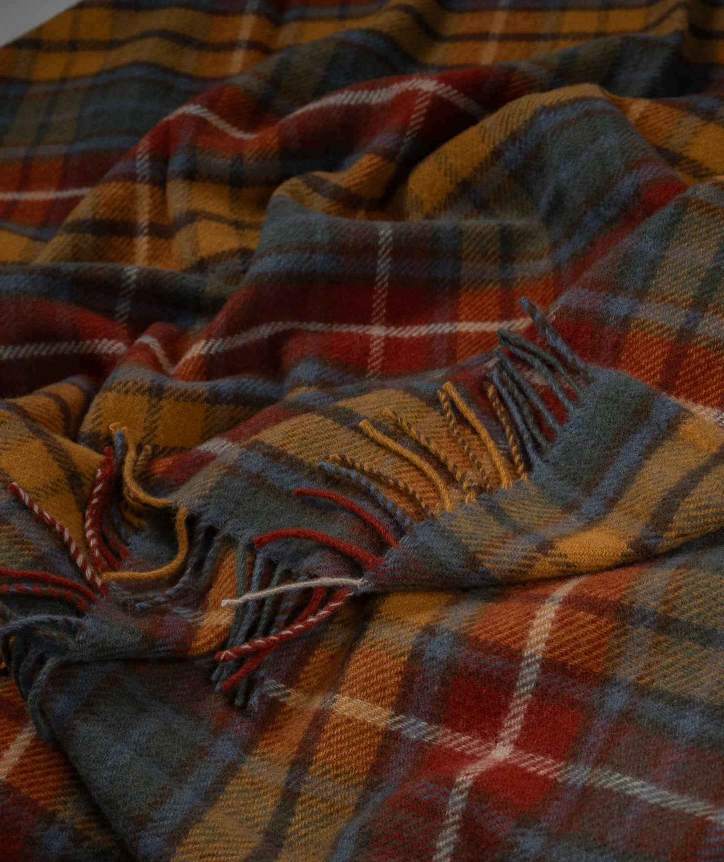 Highland Tweeds Pure New Wool Fluffy Throw ~ Antique Buchanan ~