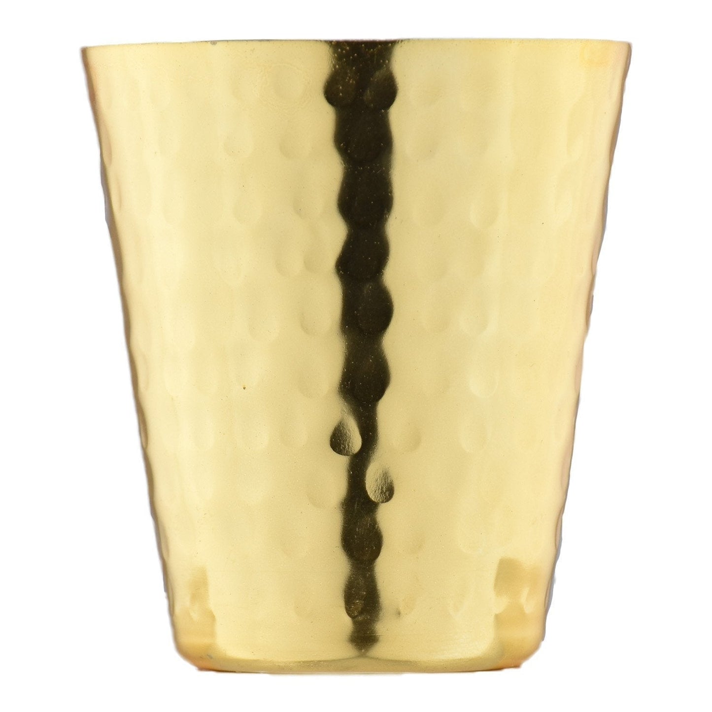 S/2 Hammered Copper Shot Glasses w/ 24K Gold-Plate