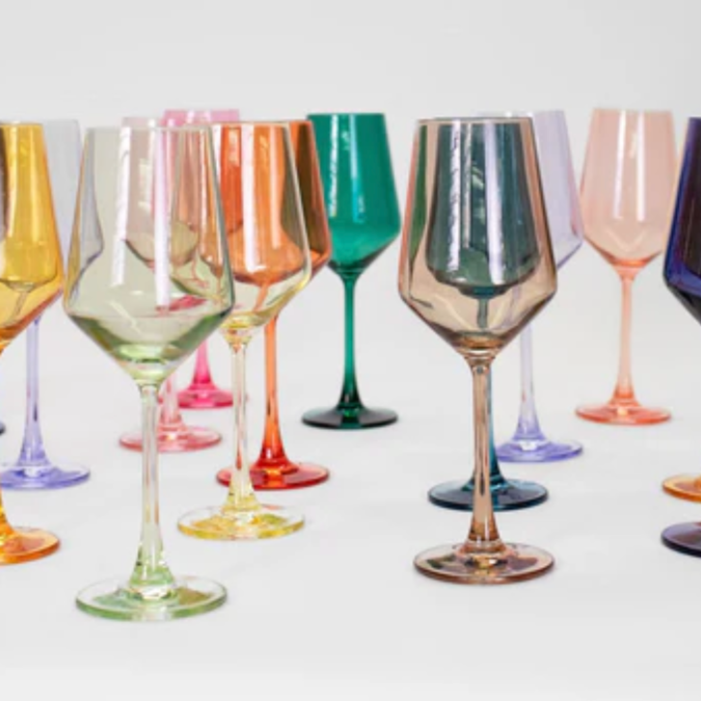 Hot Hot Pink - Colored Wine Glass