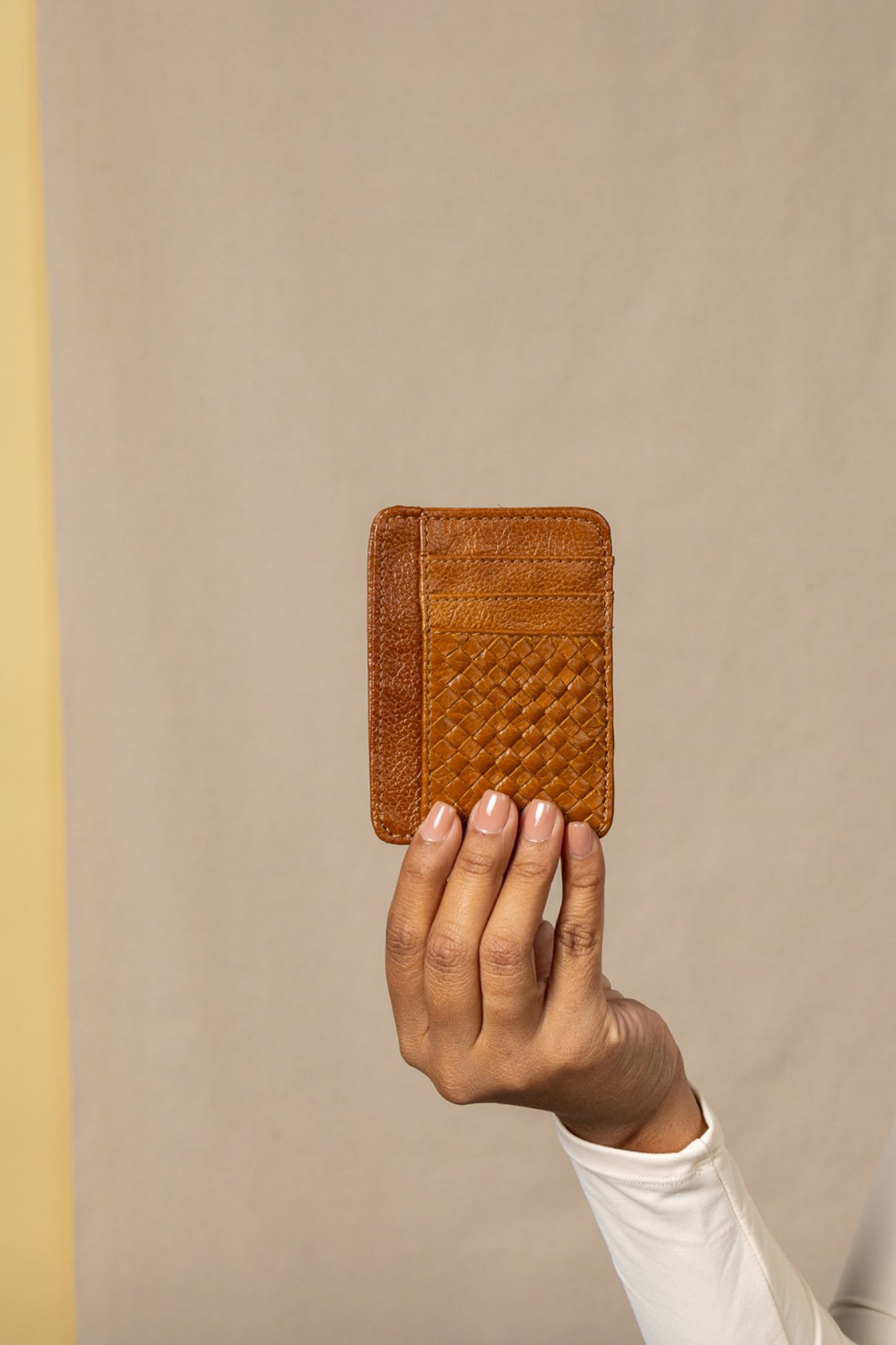 Large Pouch, Key Chain & Slim ID Bundle - Cognac