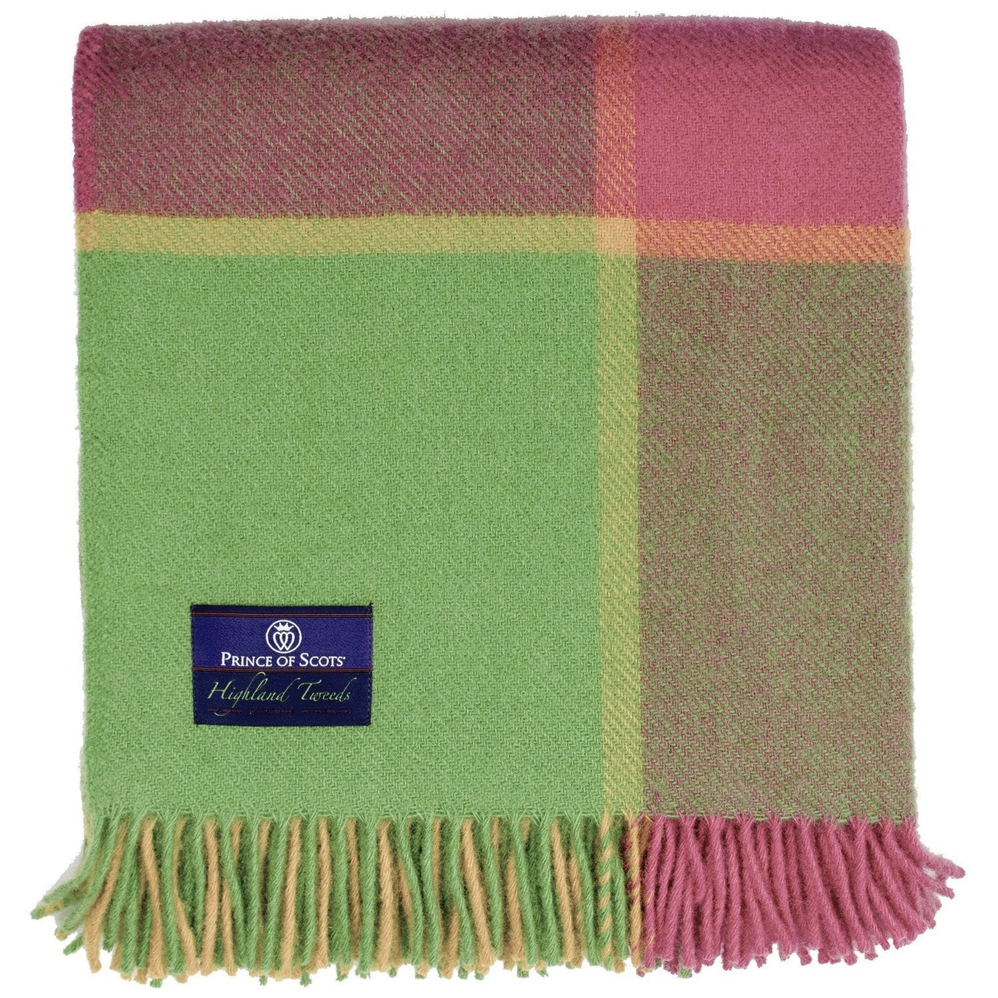Prince of Scots  Highland Tweed Large Plaid Pure New Wool Throw ~ Palm Springs ~