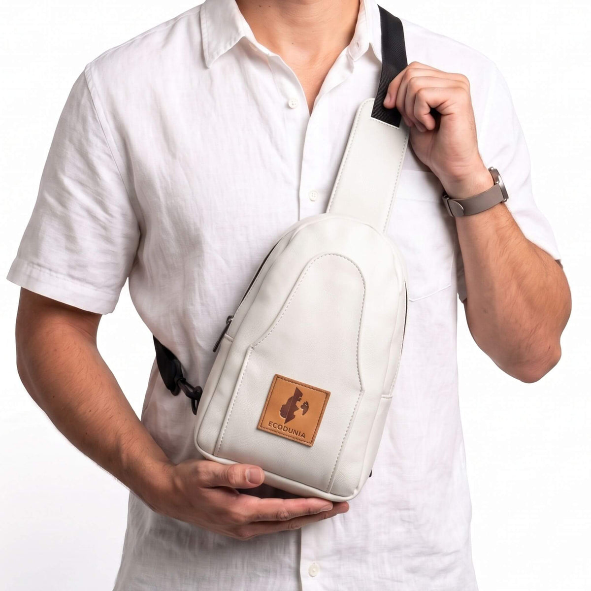 Vegan Leather Sling Bag for Women | Buru Small Crossbody Bag for Men