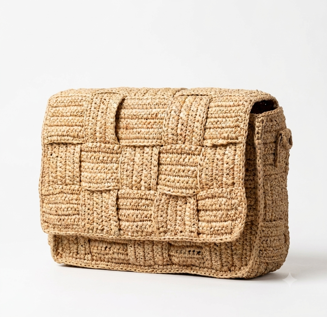 Cracky Raffia Bag
