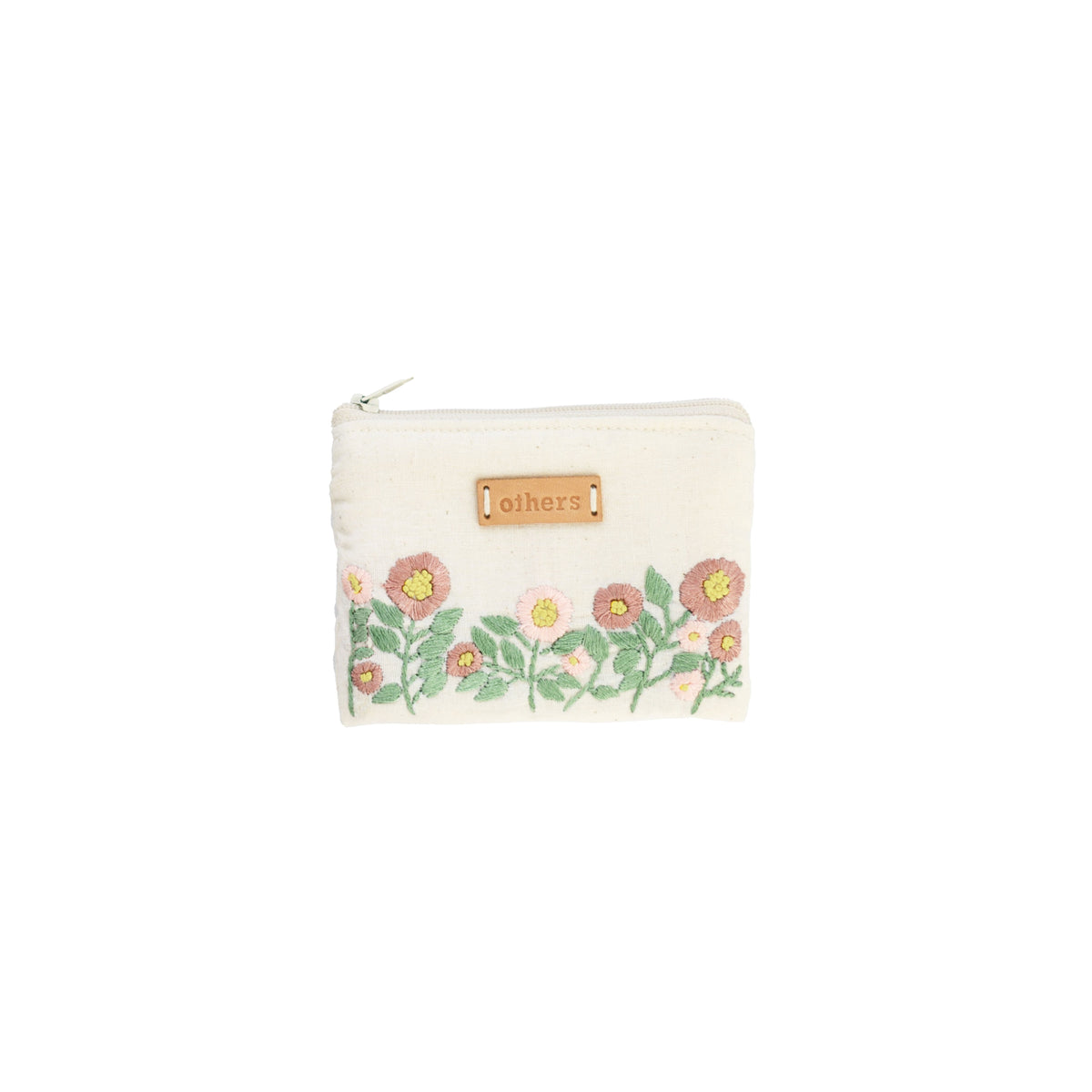 Others Purse Floral White Pale Green