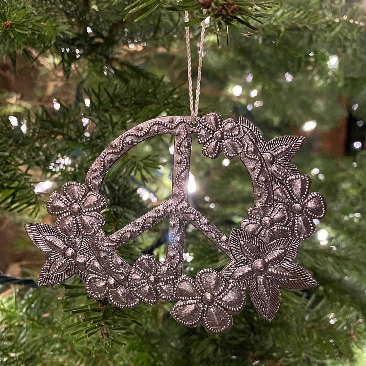 Mini Peace Ornament, 4" x 3"
