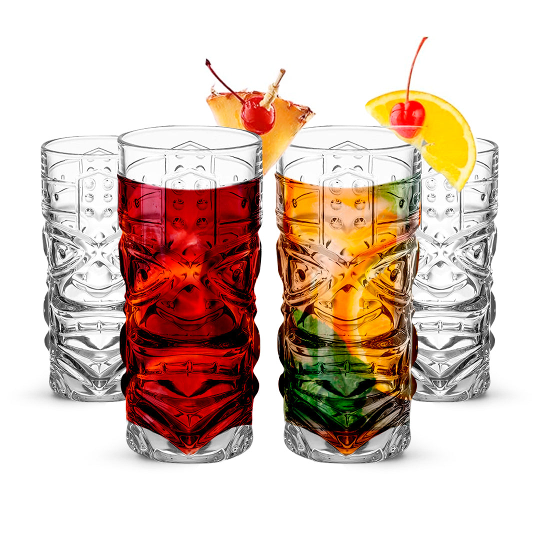 Clear Tiki Glasses