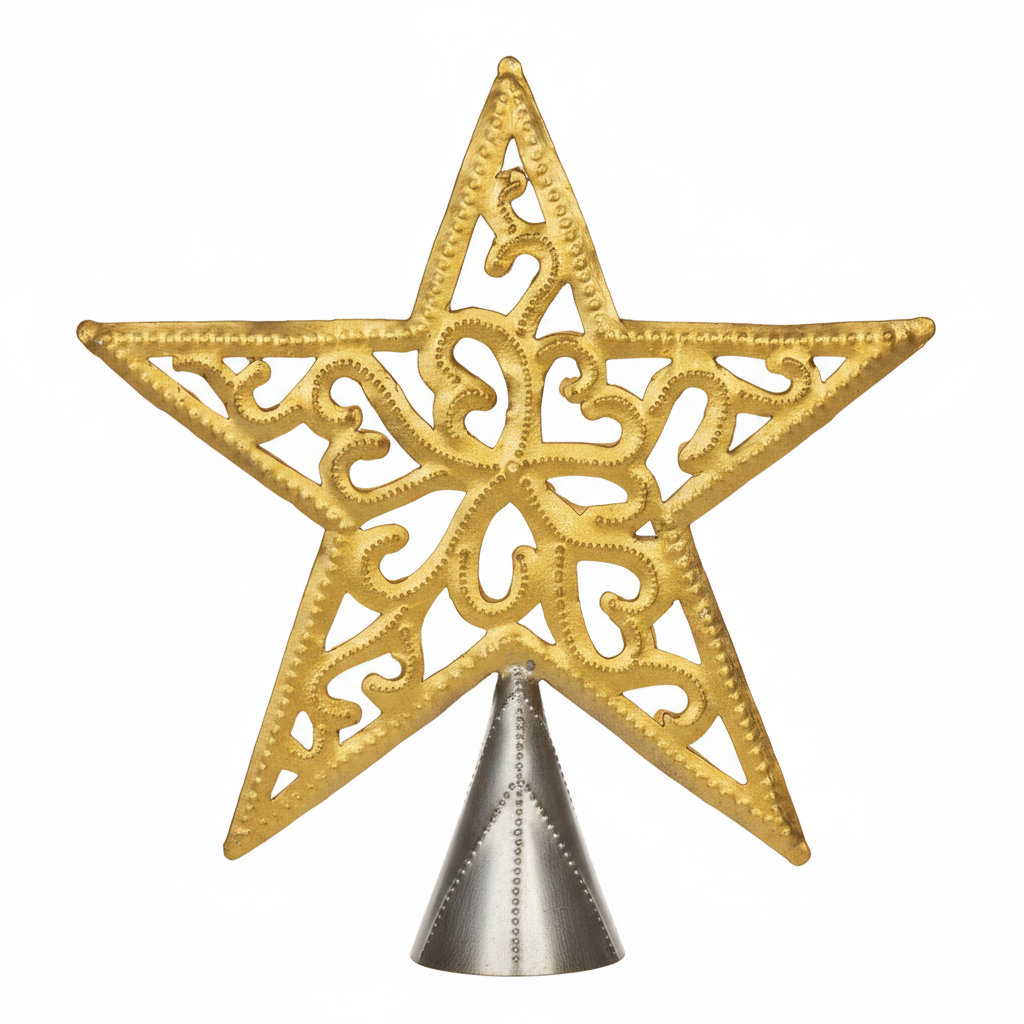 Gold Filigree Star Tree Topper
