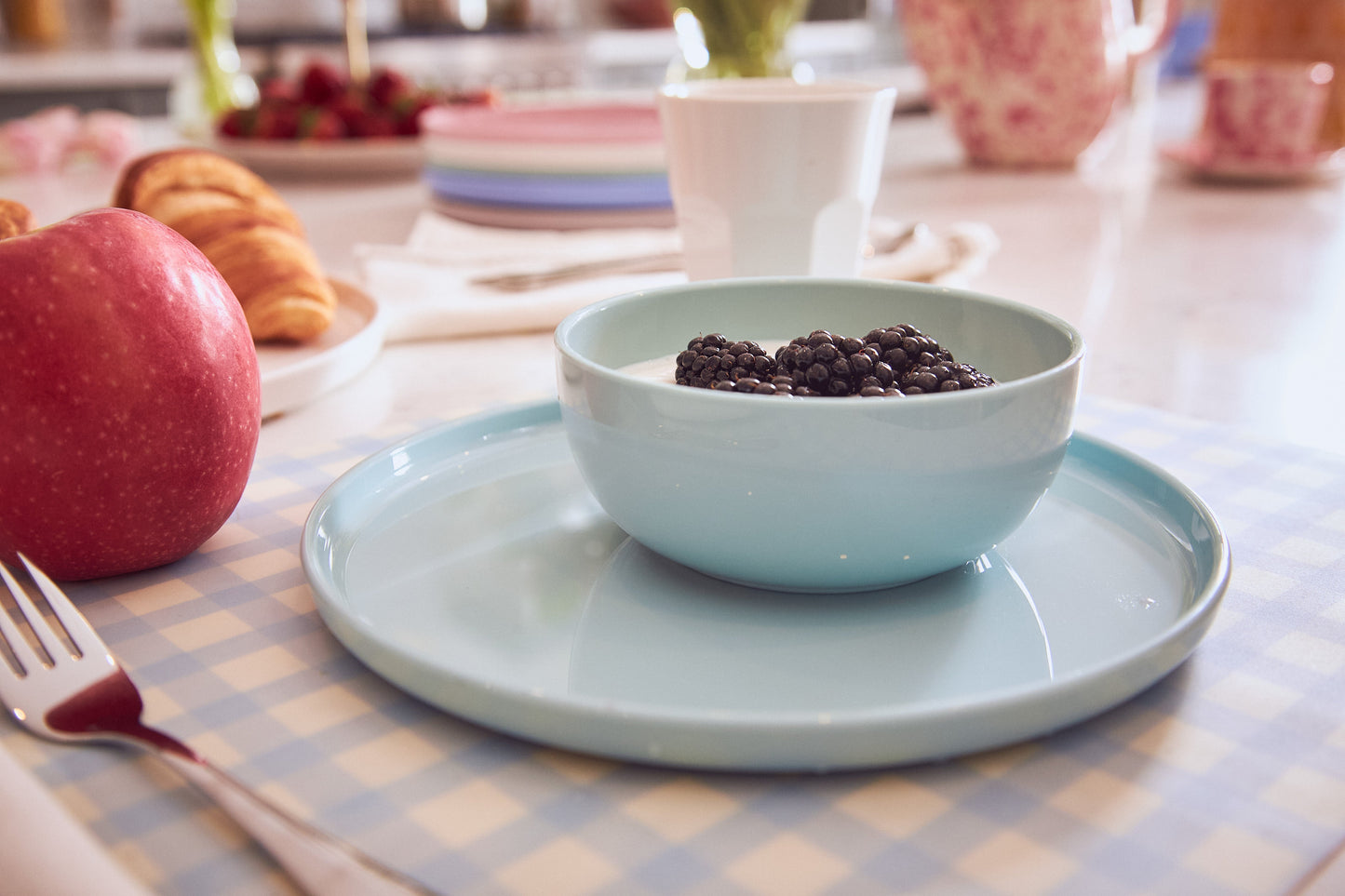 Plate and Bowl Set | Seafoam