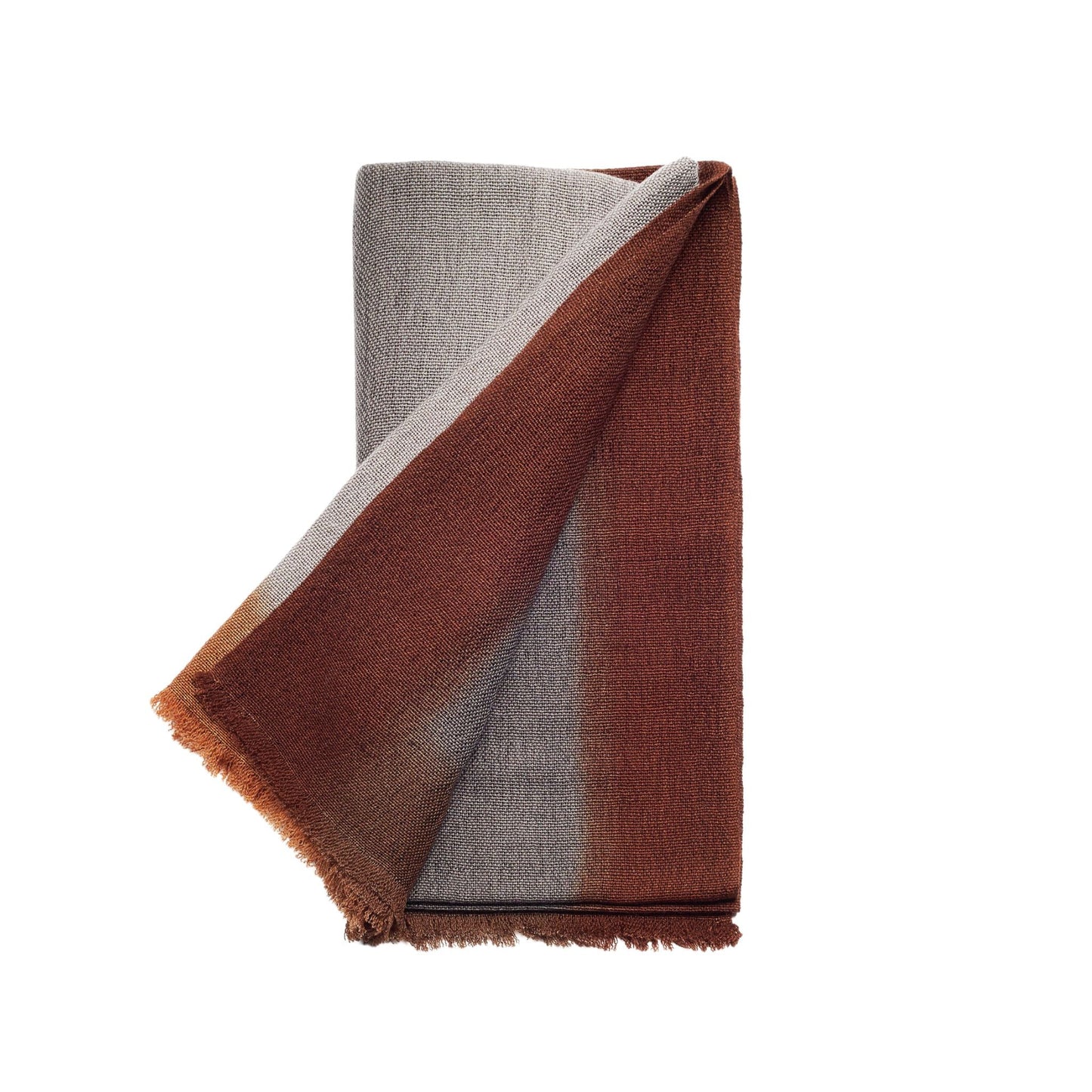 Simply Taupe Brown Gray Hand Spun Merino Handloom Throw