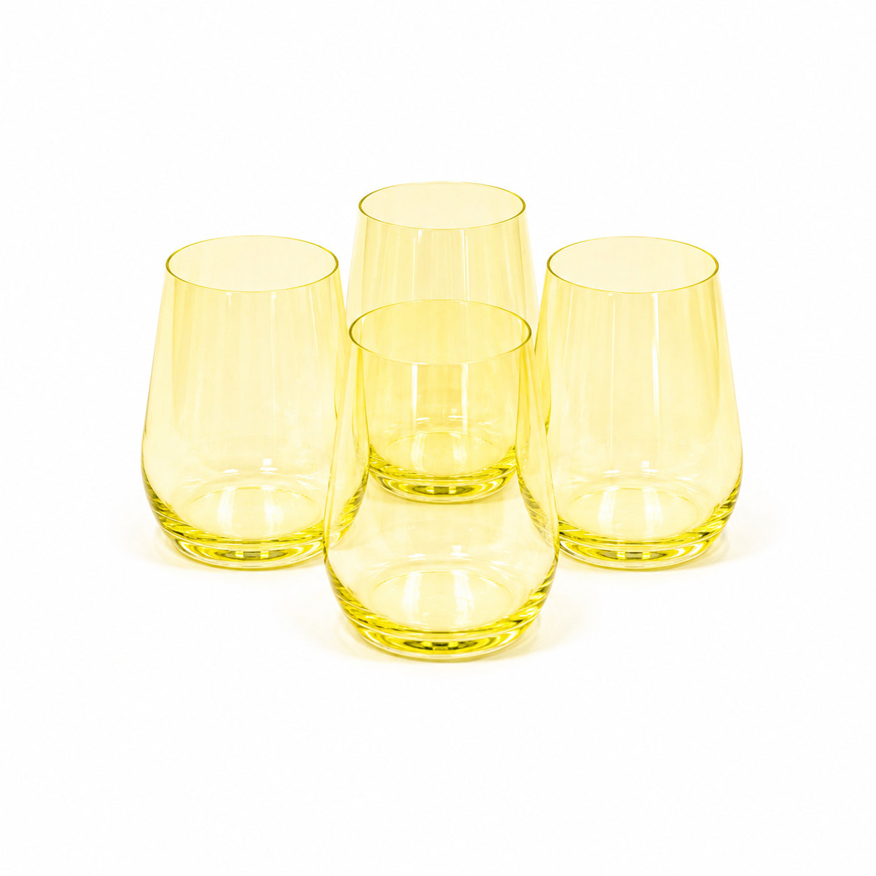 Lemon Drop - Colored Wine Glass