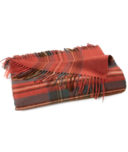 Prince of Scots Merino Wool Throw - Antique Royal Stewart